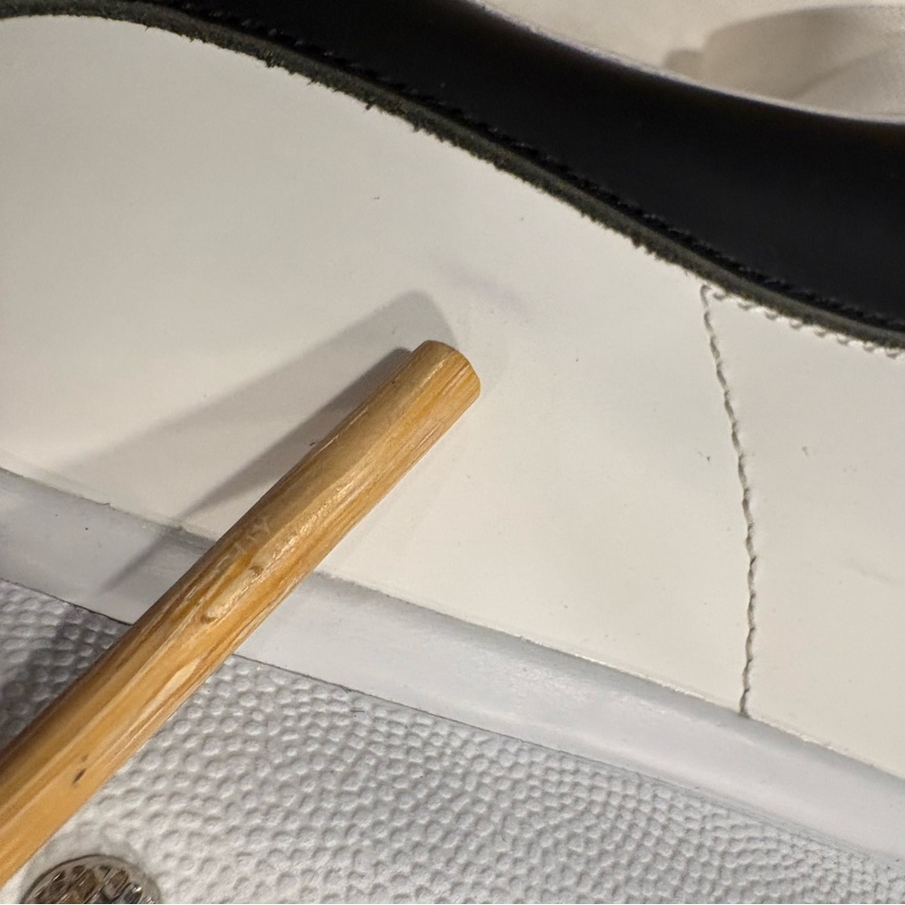Alexander McQueen Oversized Sneakers White Leather Studs Size 45 US 12 - Picture 9 of 14